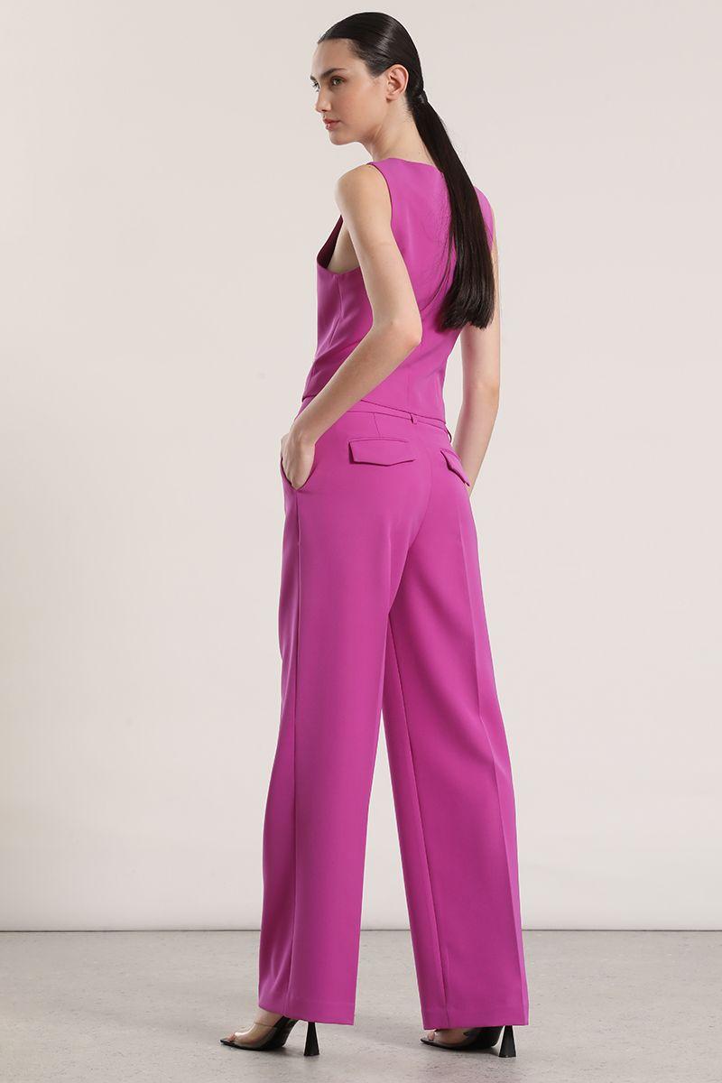 Pantalón recto liola mujer violeta-5