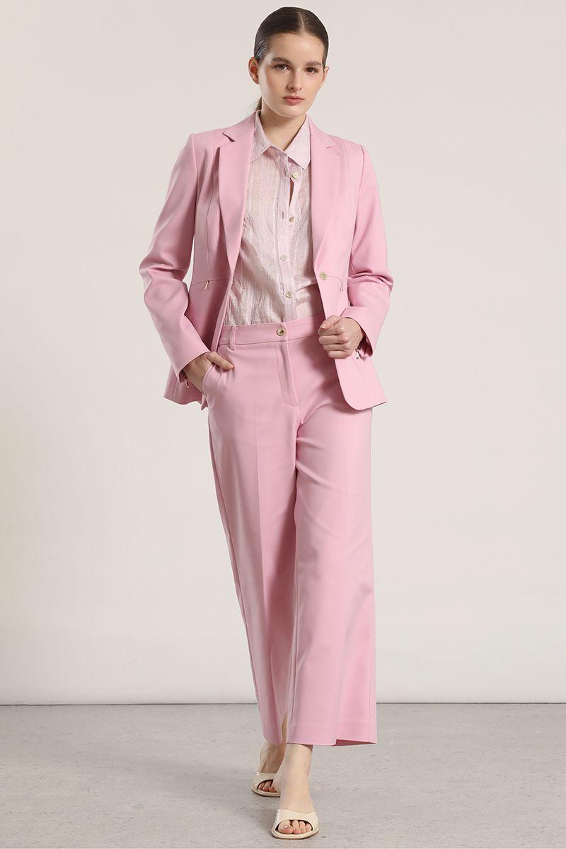 Pantalón ancho cropped liola mujer rosa-0