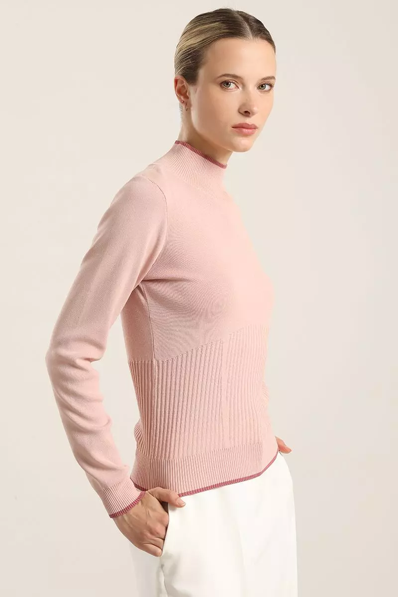 Jersey Punto Basico, Contratono, Rosa Liola-2