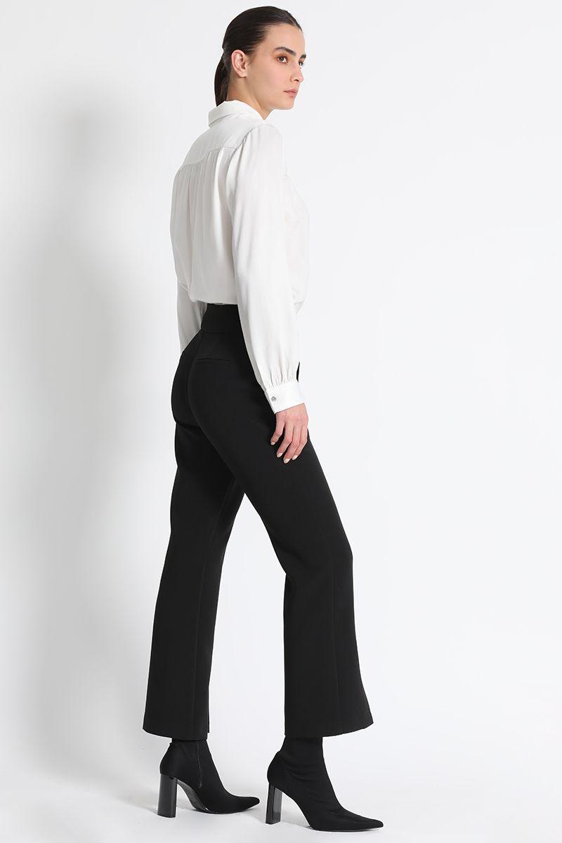Pantalón Flare Tiro Alto Negro Liola-4