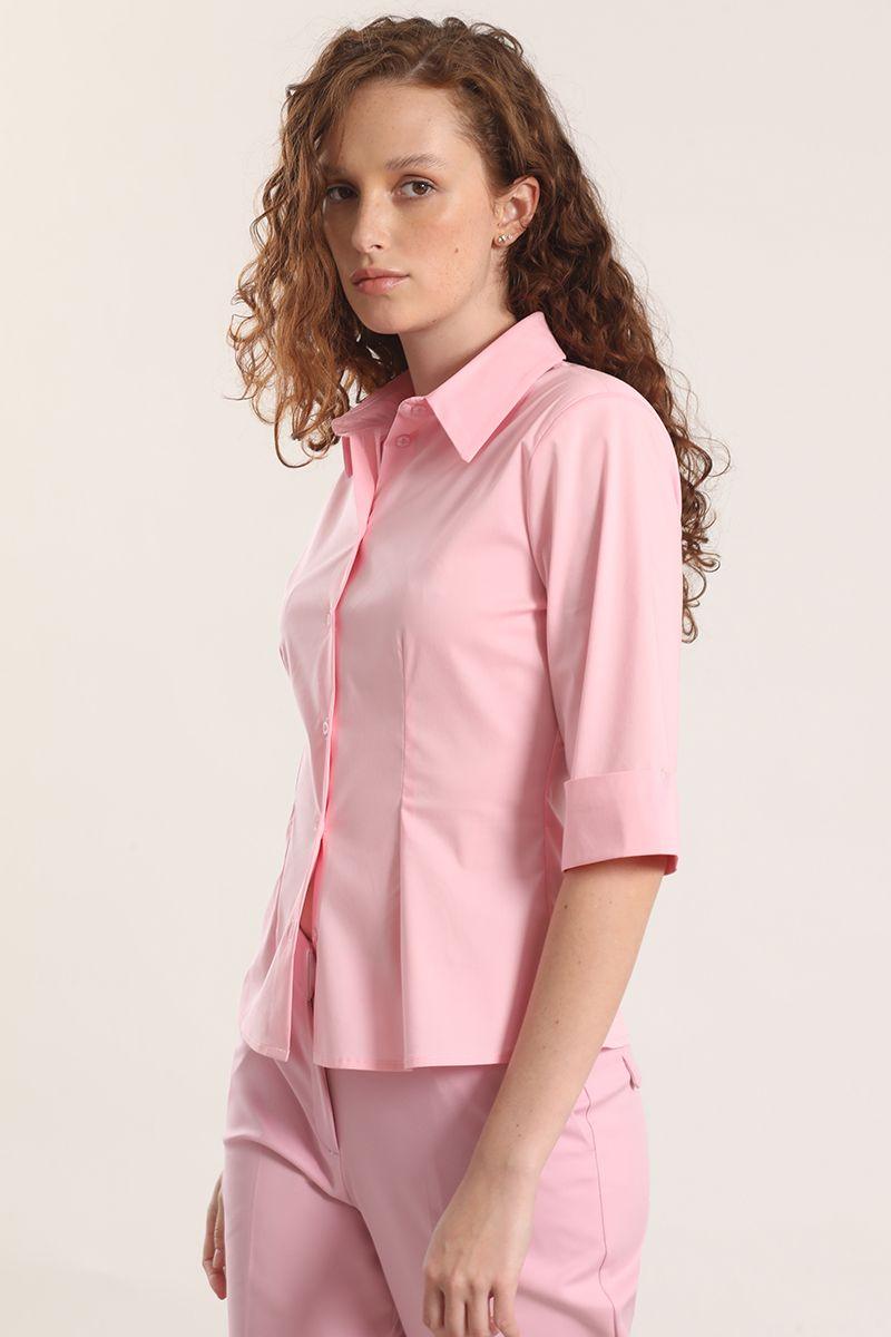 Blusa entallada Liola mujer rosa-0