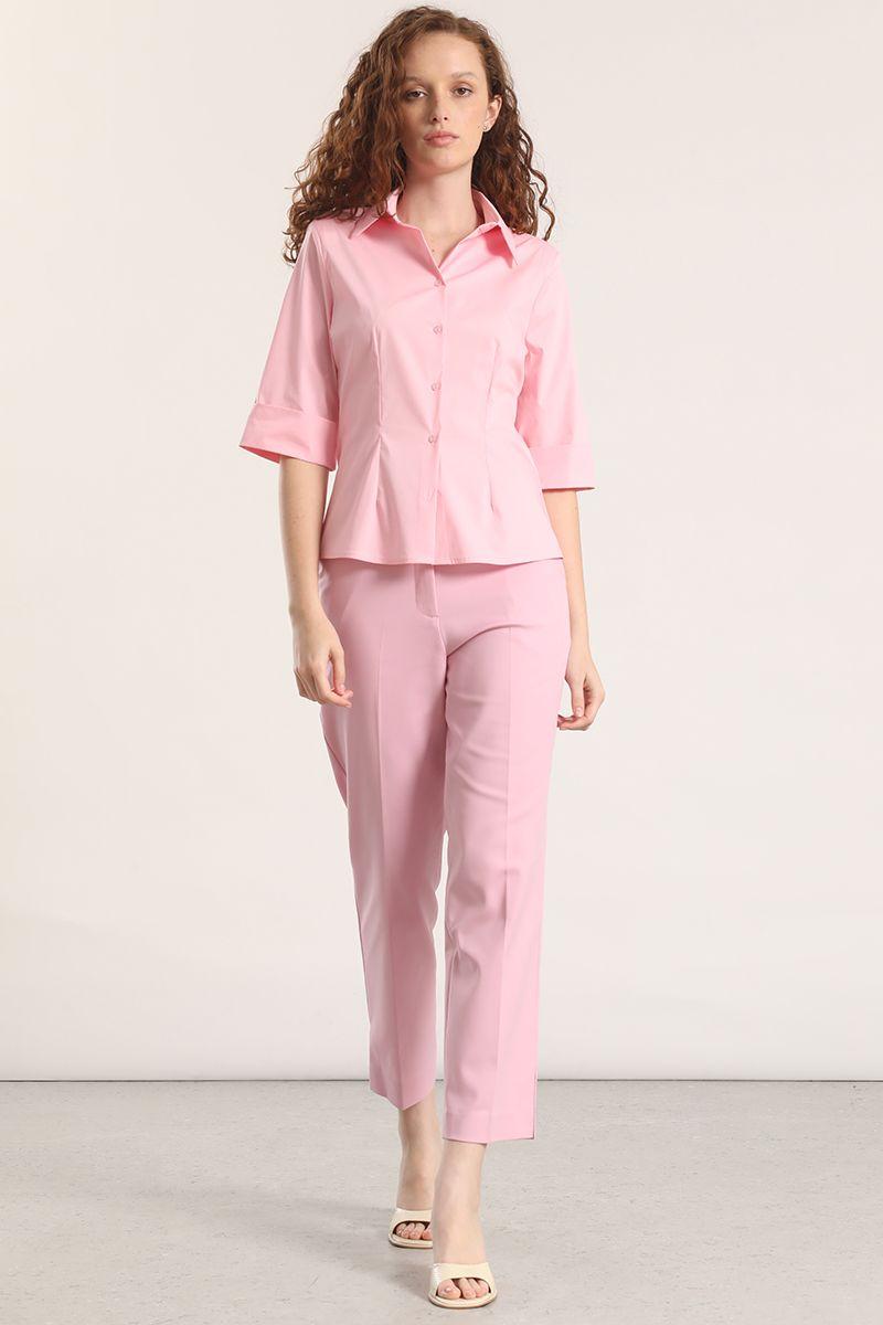 Blusa entallada Liola mujer rosa-3