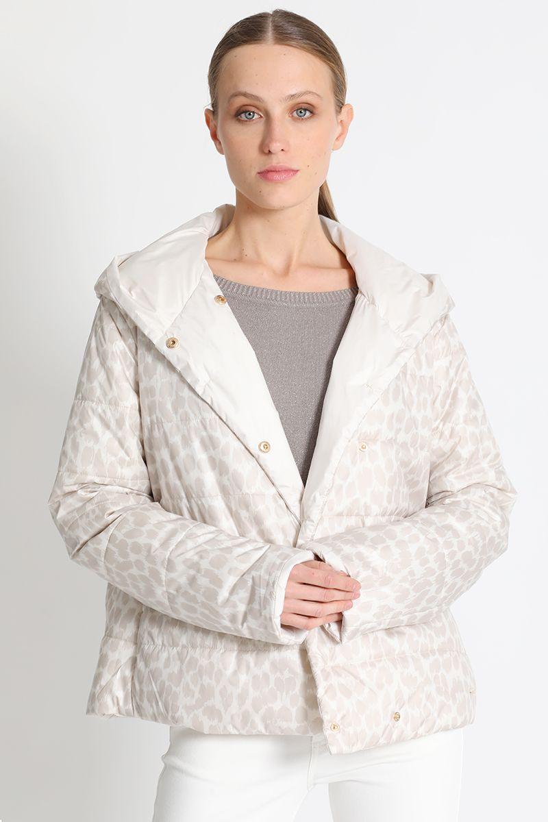 Parka Reversible Estampado Beige Liola-0