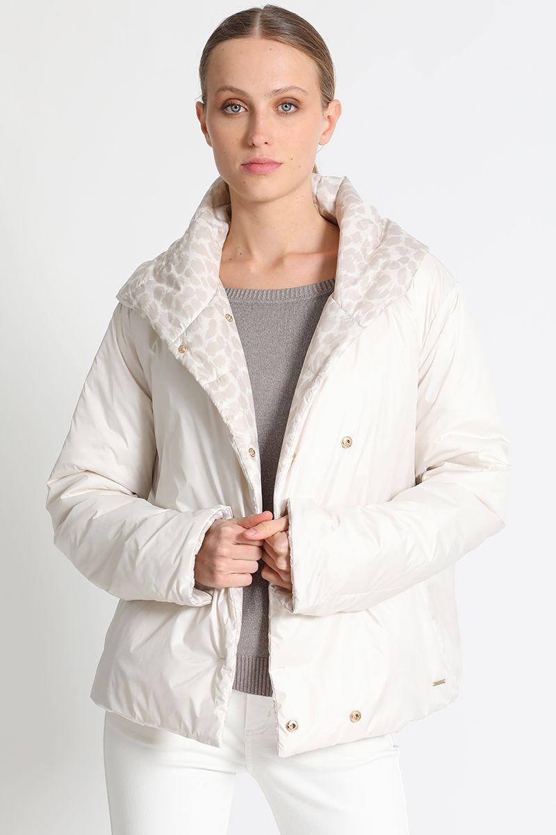 Parka Reversible Estampado Beige Liola-3