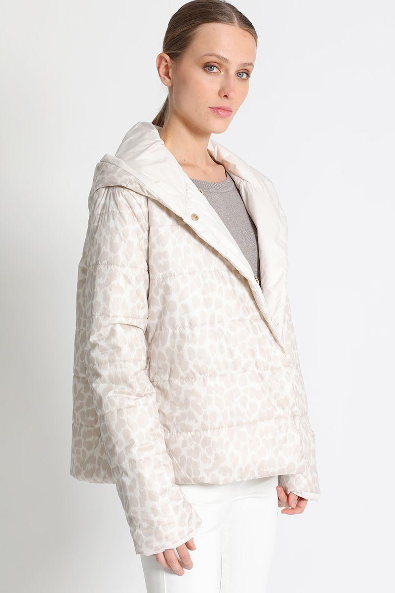 Parka Reversible Estampado Beige Liola-4