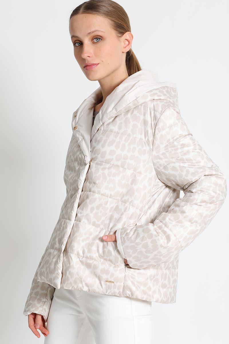 Parka Reversible Estampado Beige Liola-5