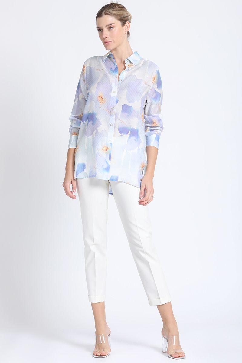 Camisa Estampado Acuarela Crudo Liola-1