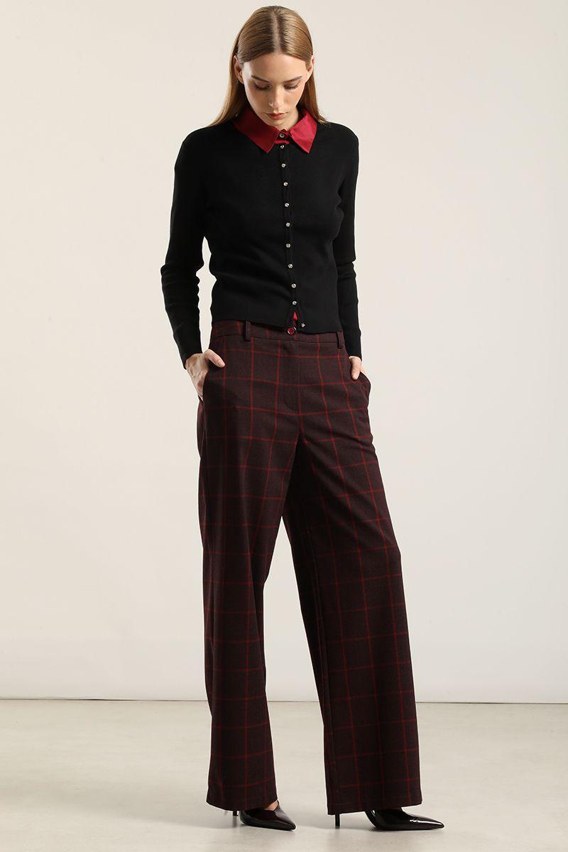 Cardigan basico punto, negro Liola-6