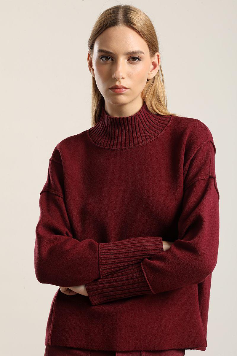 Jersey punto, cortes destacados, vino Liola-3