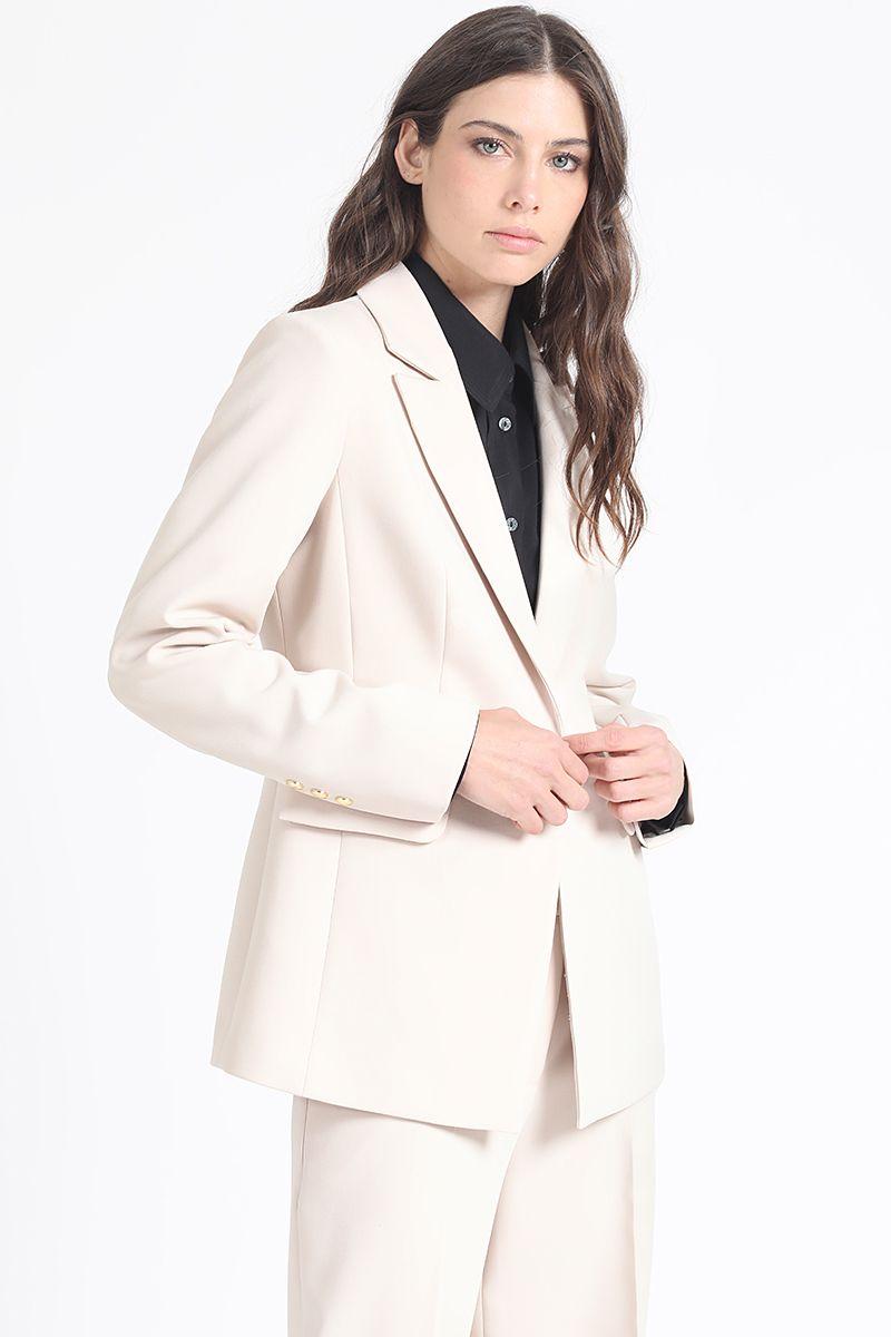 Blazer Entallado Clasico, Crudo Liola-4