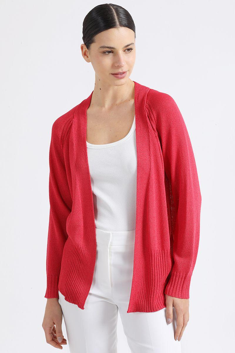Cardigan Tejido, Rojo Liola-1