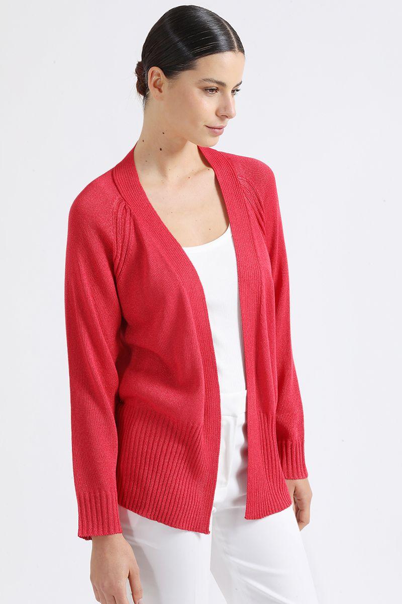 Cardigan Tejido, Rojo Liola-2