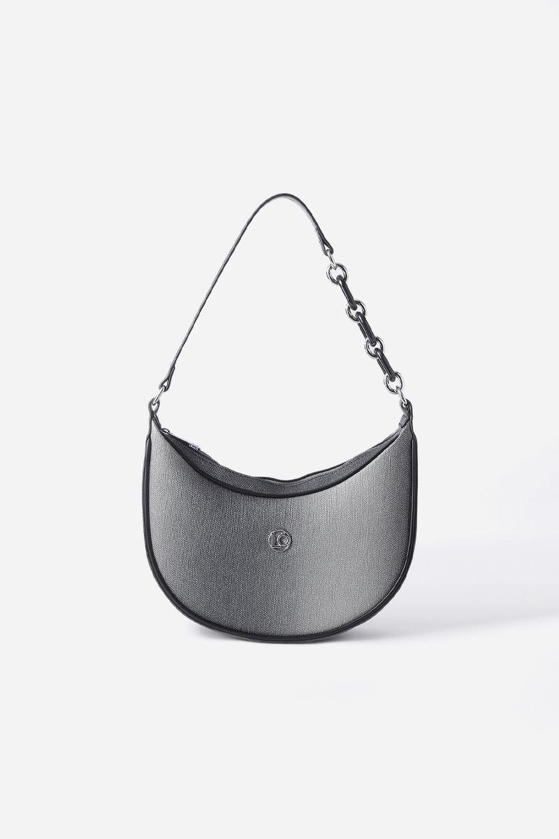 Cartera media luna degrade Liola negro-0