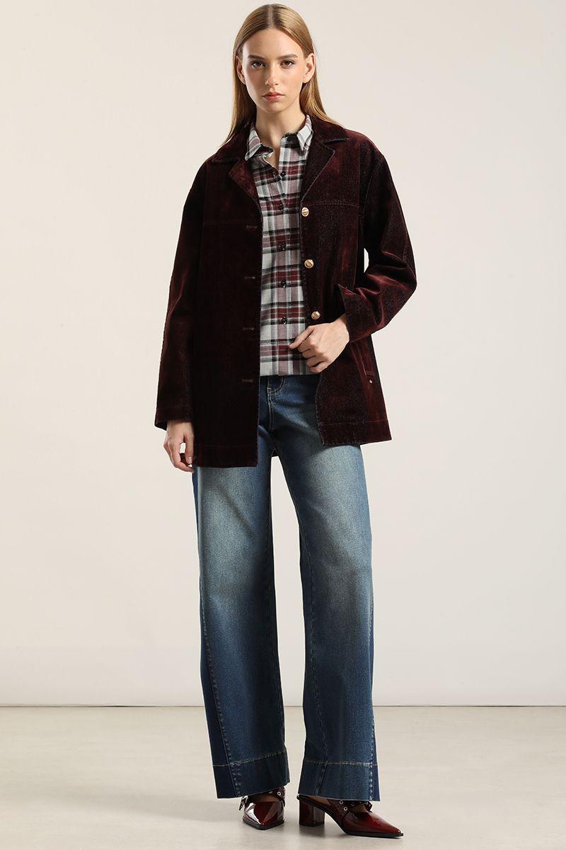 Jeans palazzo contraste, azul Liola-3