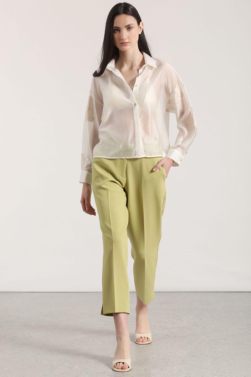 Blusa transparente bordado Liola mujer crudo-1