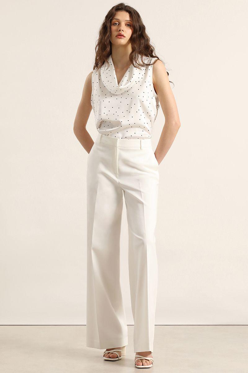 Pantalon recto, basico, crudo Liola-3