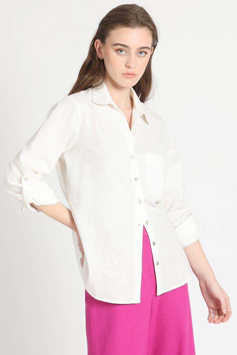 Camisa Lino Crudo Liola-2