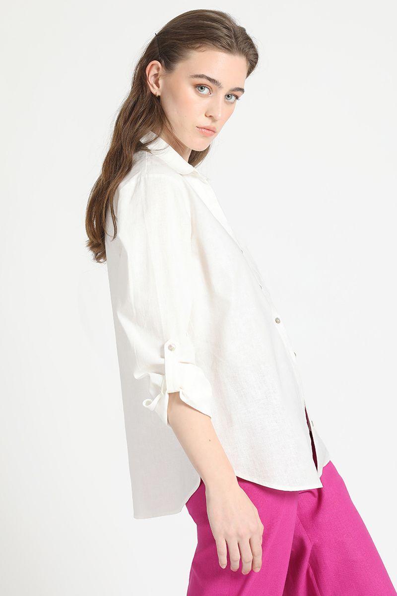 Camisa Lino Crudo Liola-3