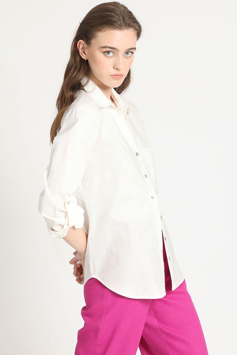 Camisa Lino Crudo Liola-5