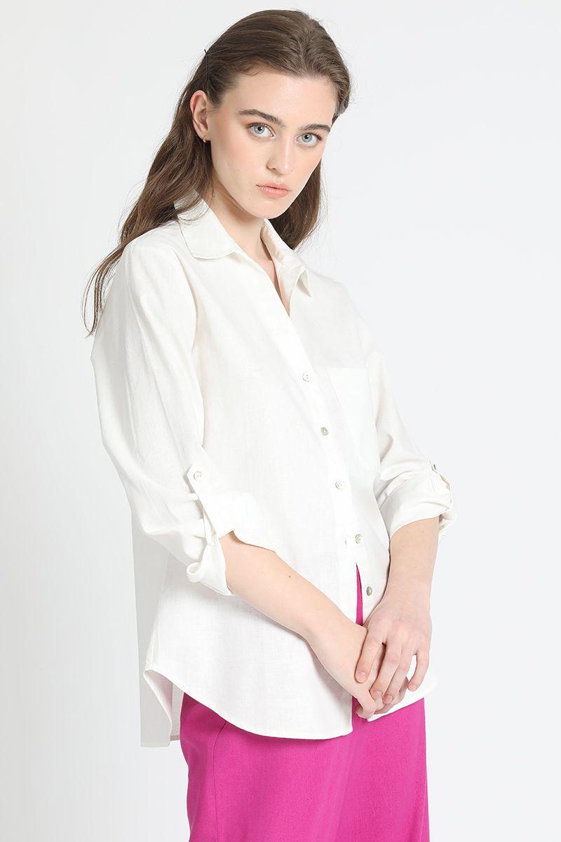 Camisa Lino Crudo Liola-6
