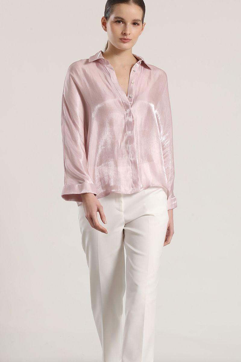 Blusa satin liola mujer rosa-1