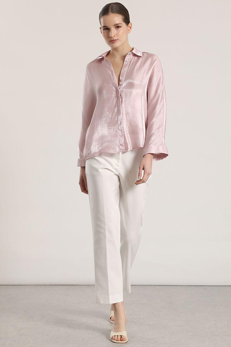 Blusa satin liola mujer rosa-3