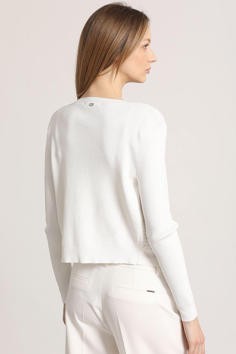 Cardigan tejido liola mujer crudo-3