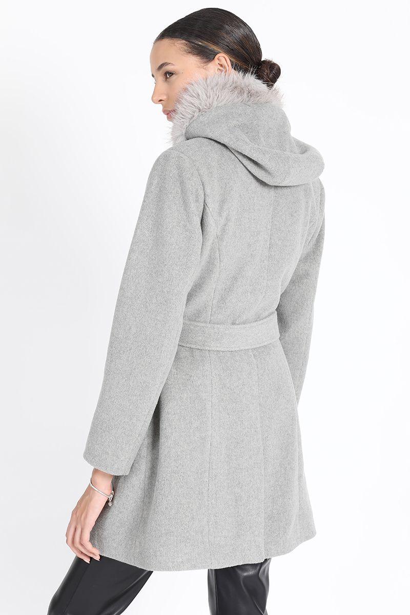 Chaqueton Con Capucha, Muflon Melange Gris Liola-4