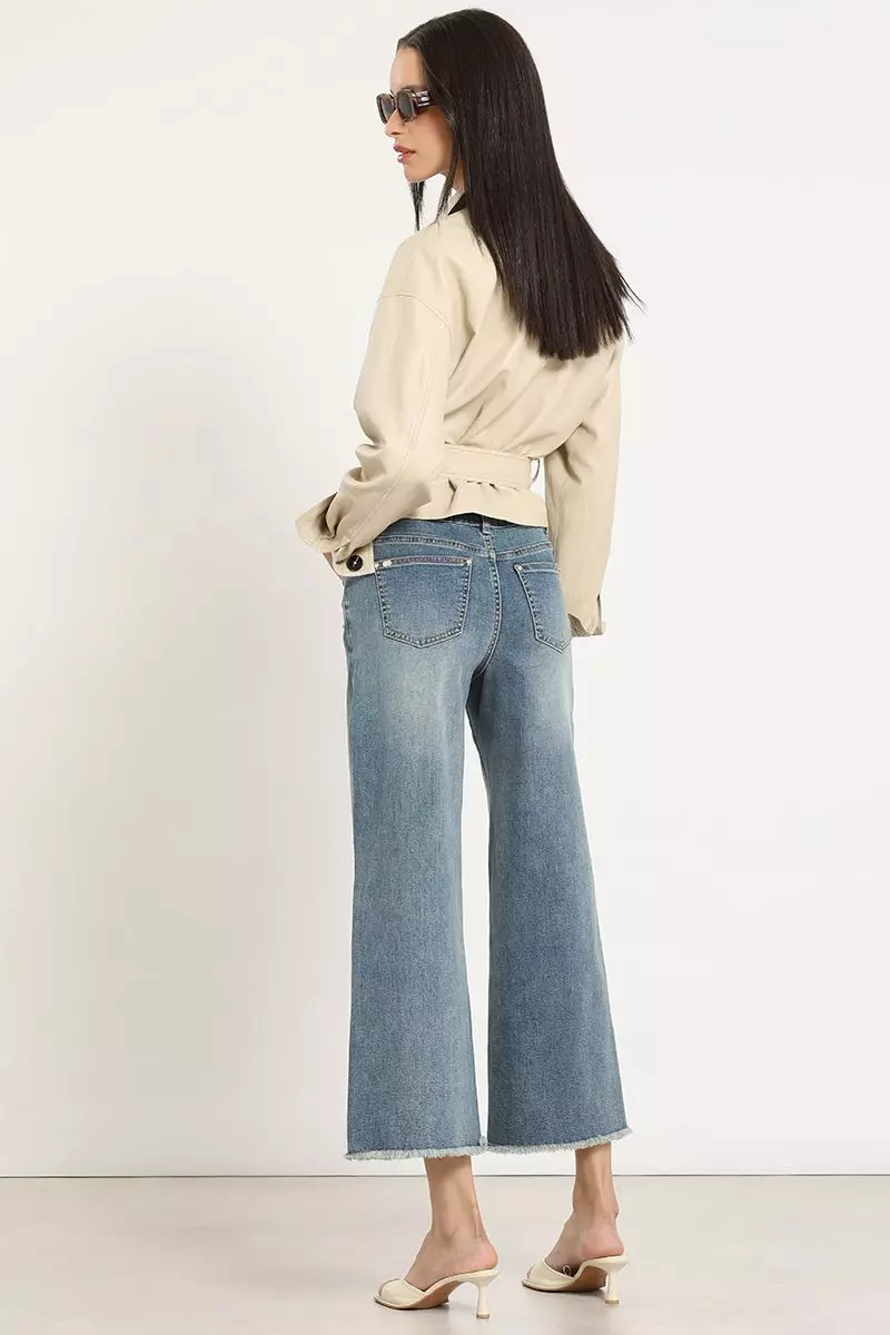 Jeans wide leg, azul Liola-5