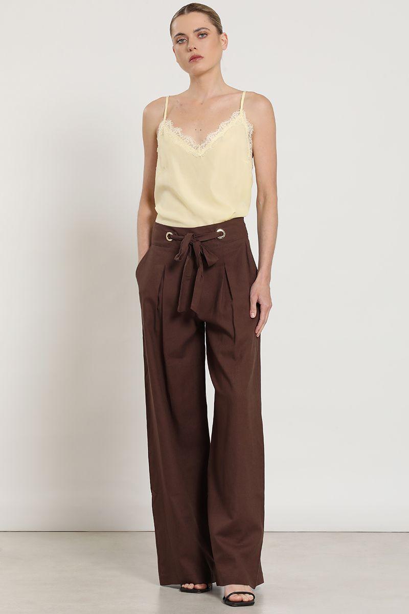 Top lencero pabilo, beige Liola-1