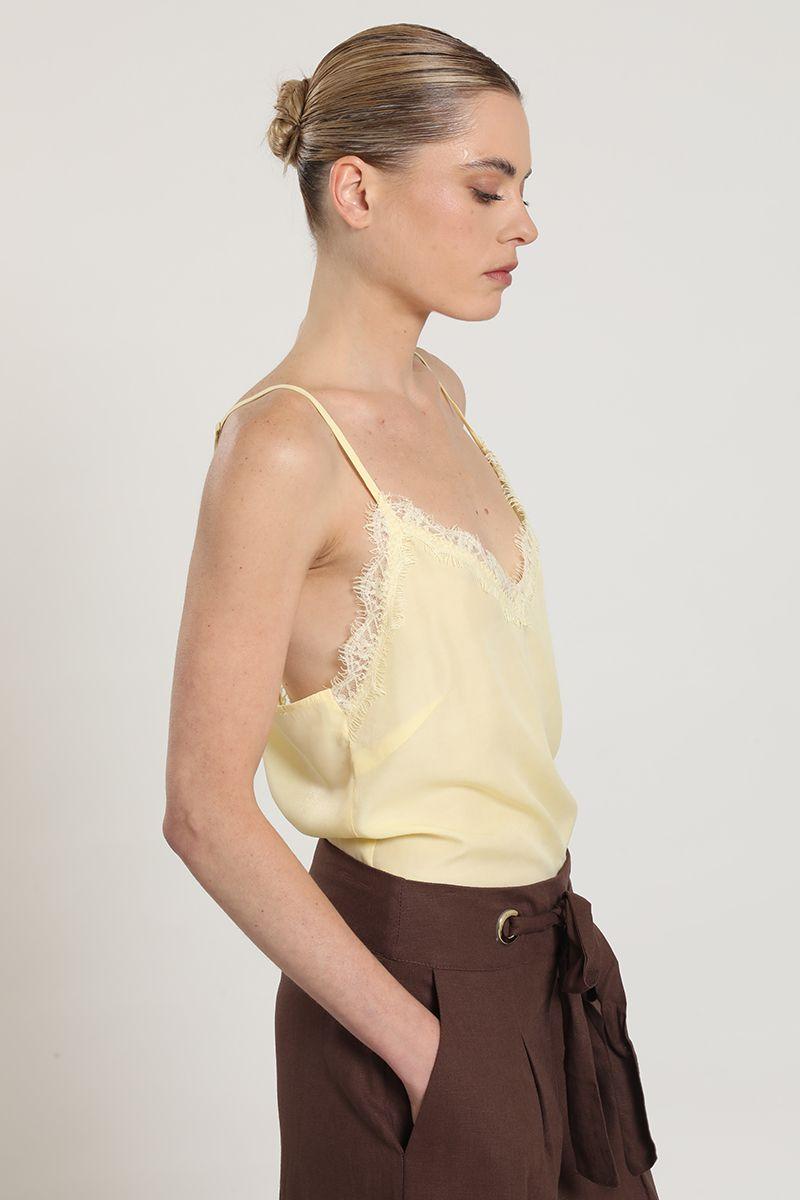 Top lencero pabilo, beige Liola-2