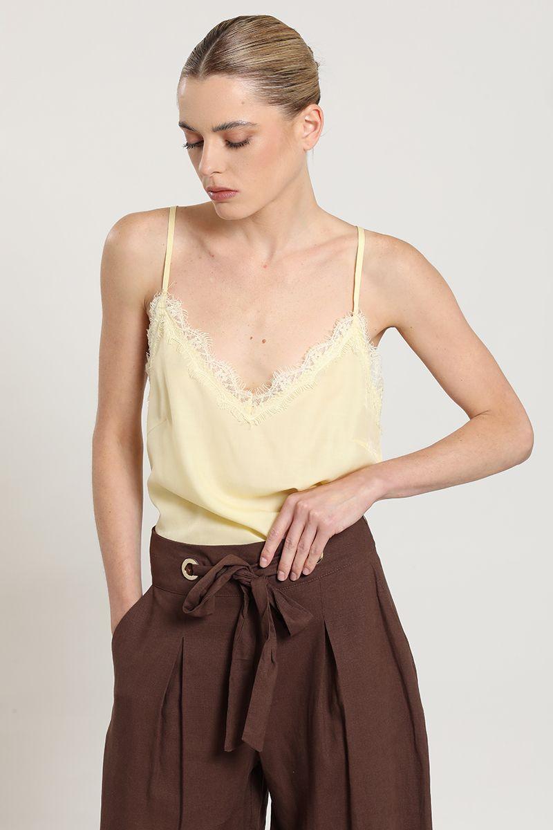 Top lencero pabilo, beige Liola-5