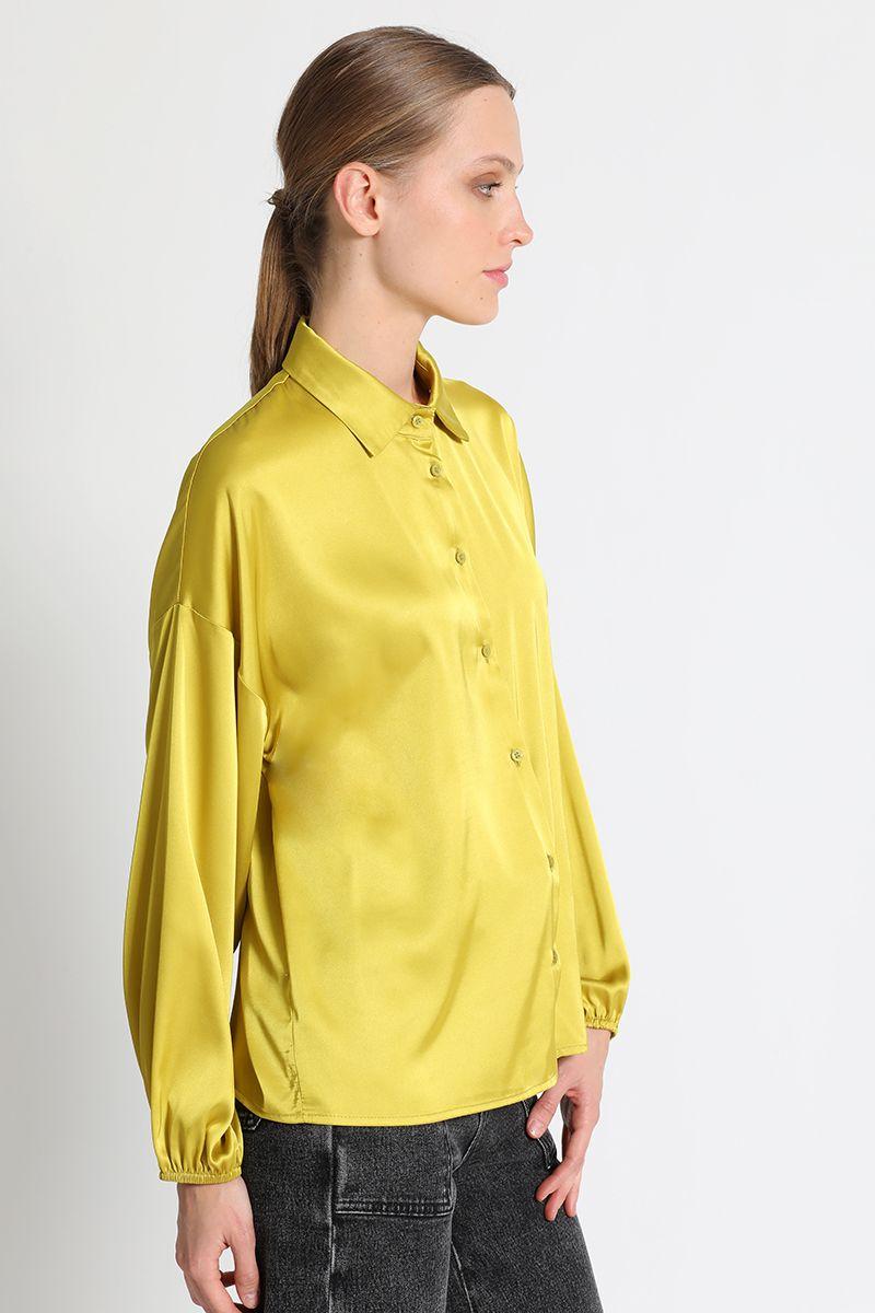 Blusa Camisero Liso Pistacho Liola-1