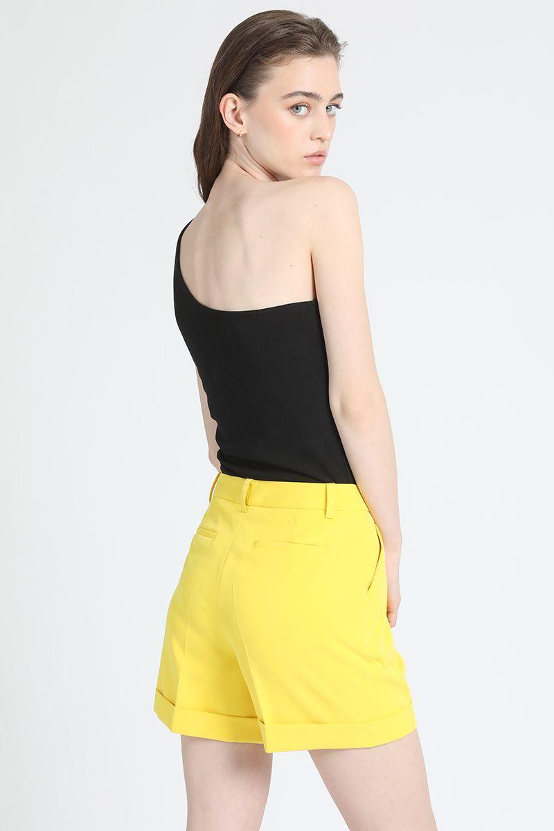 Short Con Bastilla Amarillo Liola-1