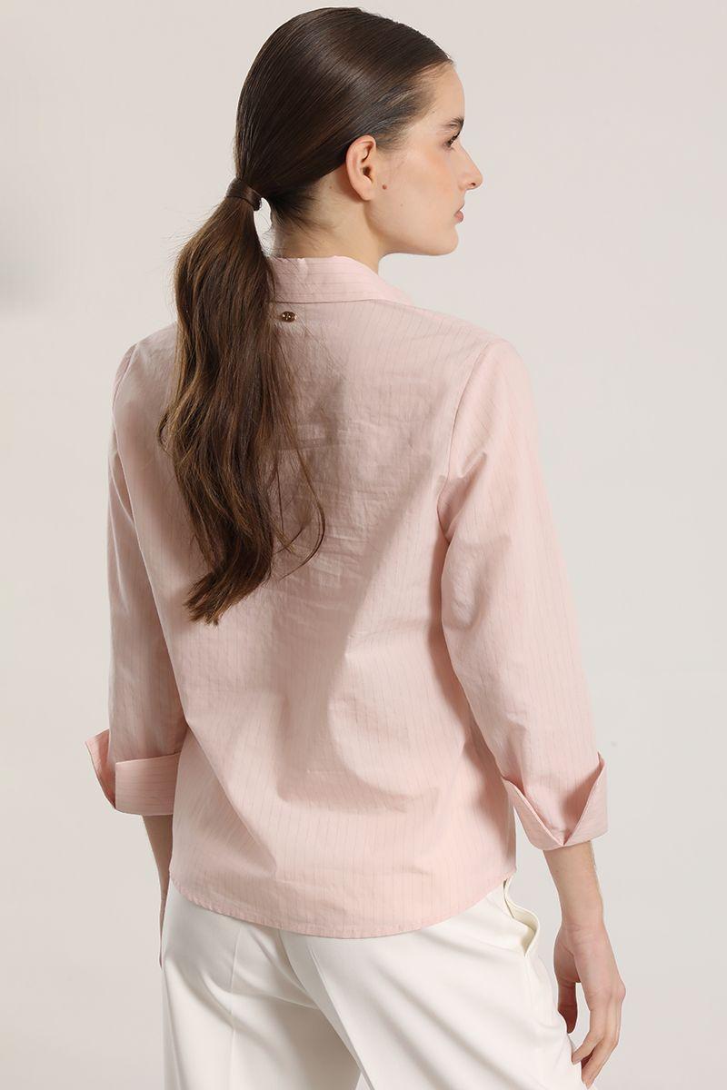 Camisa algodón liola mujer rosa-5