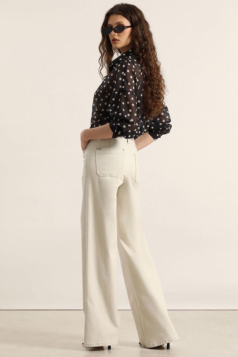 Jeans color, straight, beige Liola-3