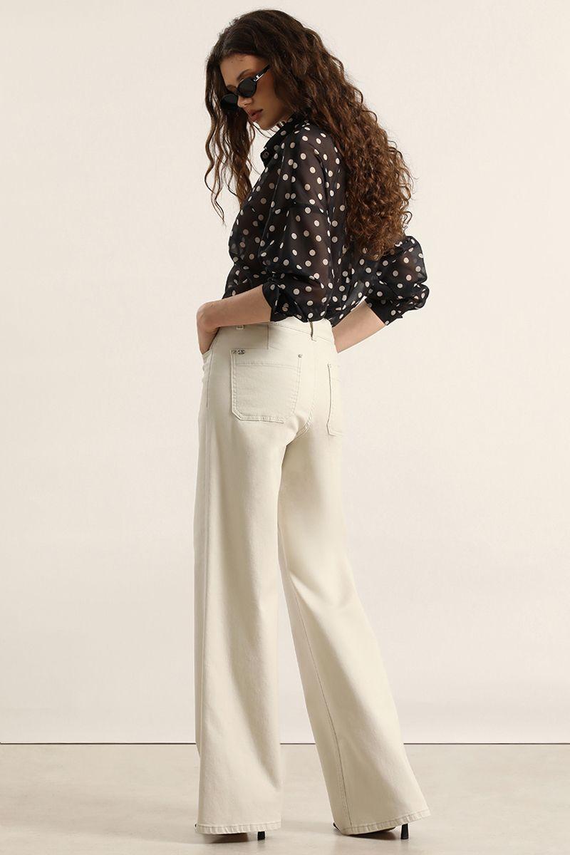 Jeans color, straight, beige Liola-6