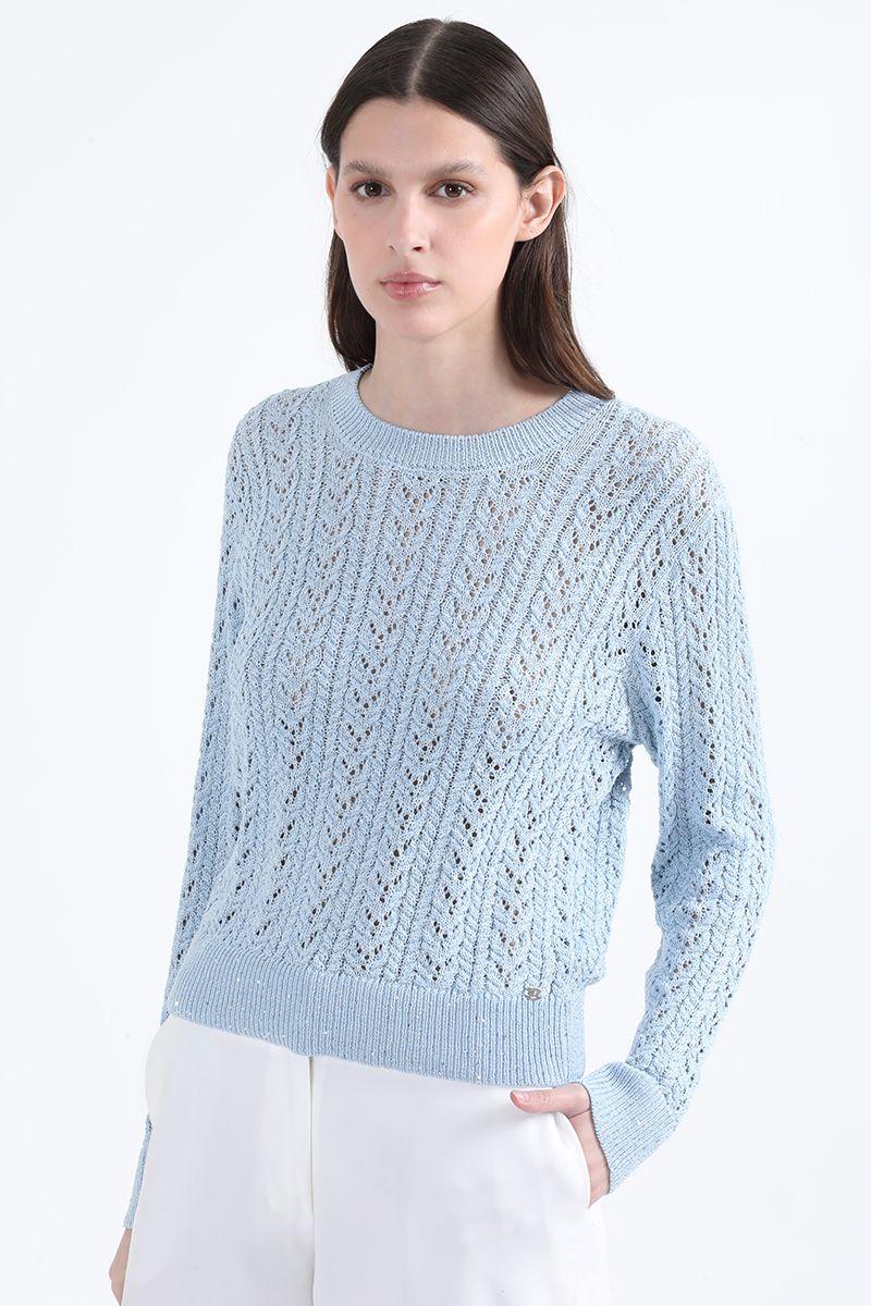 Tejido Fantasia Lentejuelas, Celeste Liola-2