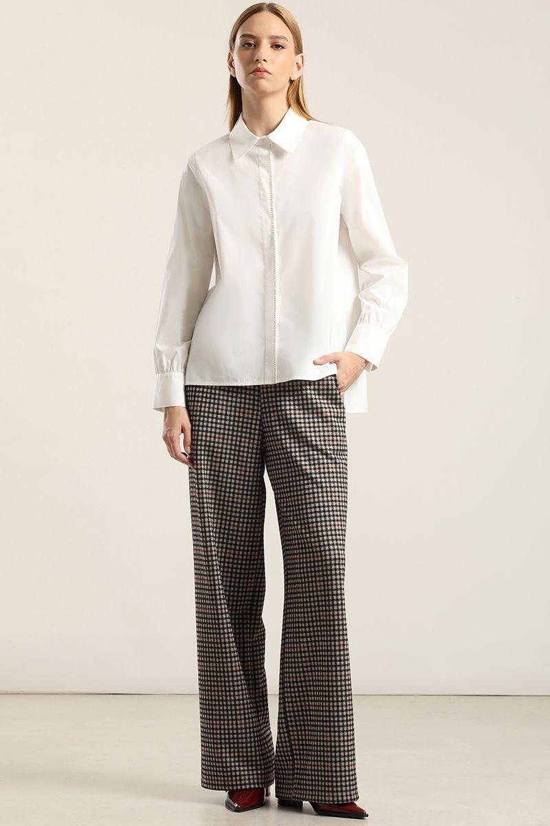 Camisa Poplin Strass, Crudo Liola-1