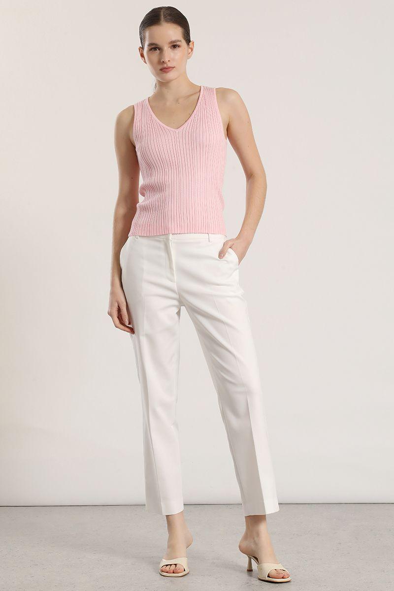 Top tejido lurex Liola mujer rosa-4