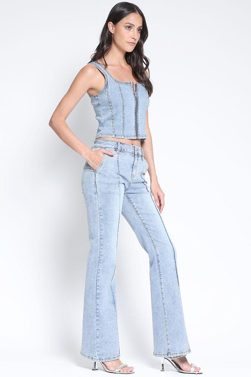 Corse Denim Tachas Azul Liola-1