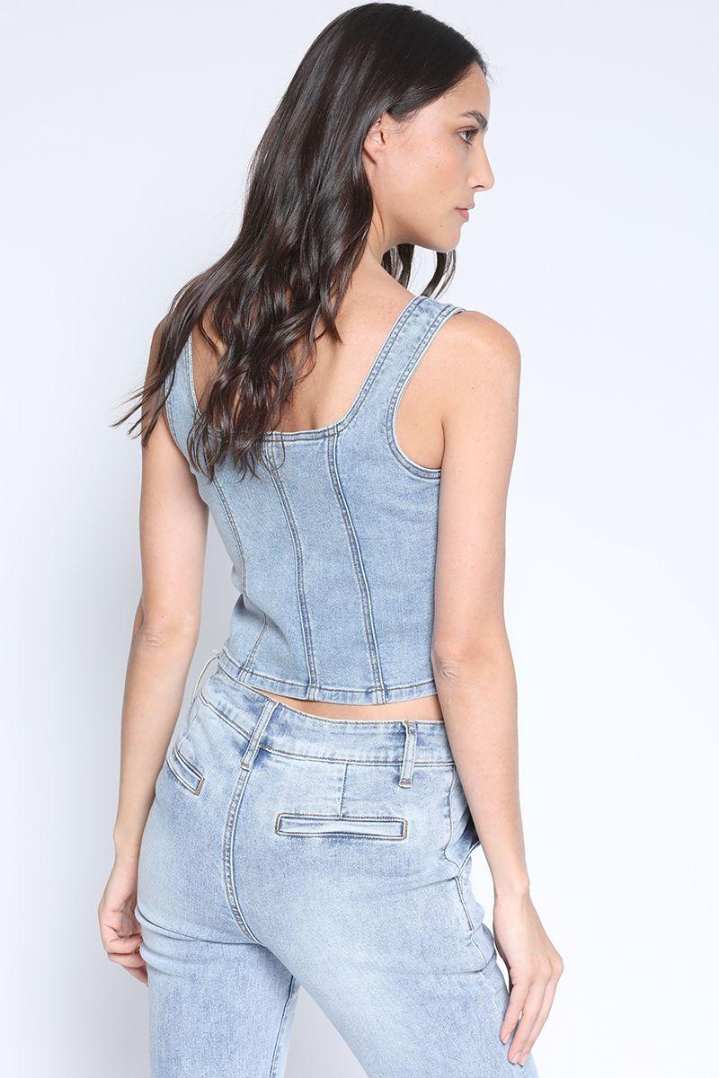Corse Denim Tachas Azul Liola-3