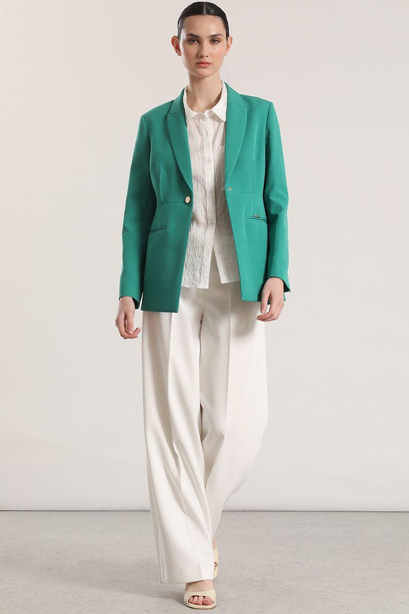 Blazer entallado Liola mujer verde-1