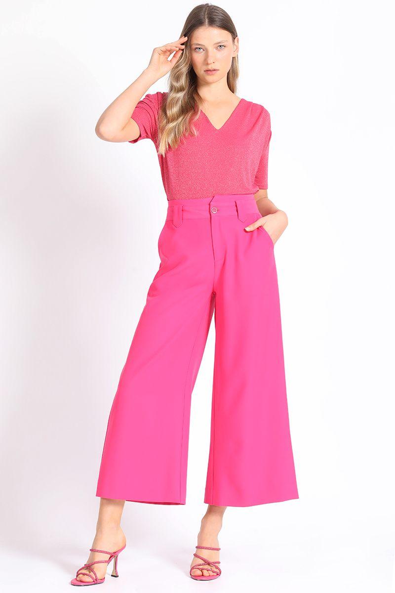 Polera Lurex Fucsia Liola-2