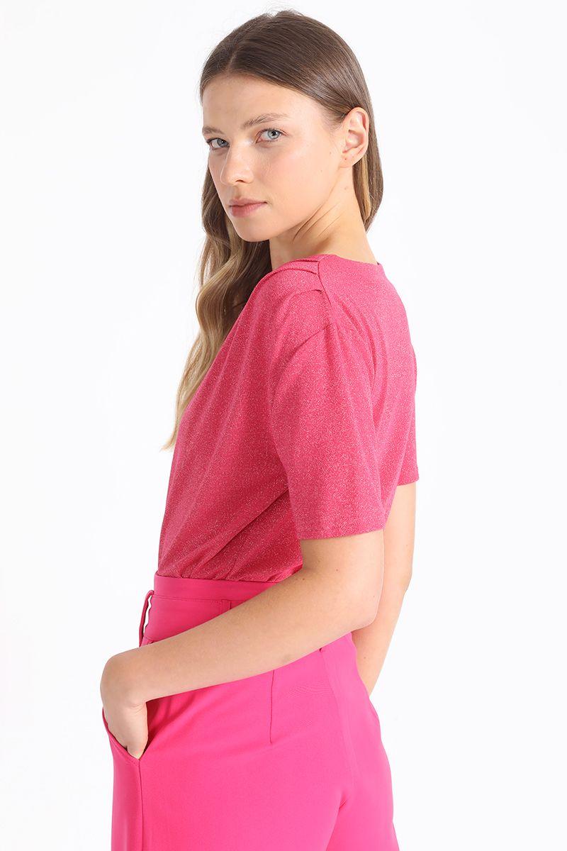 Polera Lurex Fucsia Liola-4