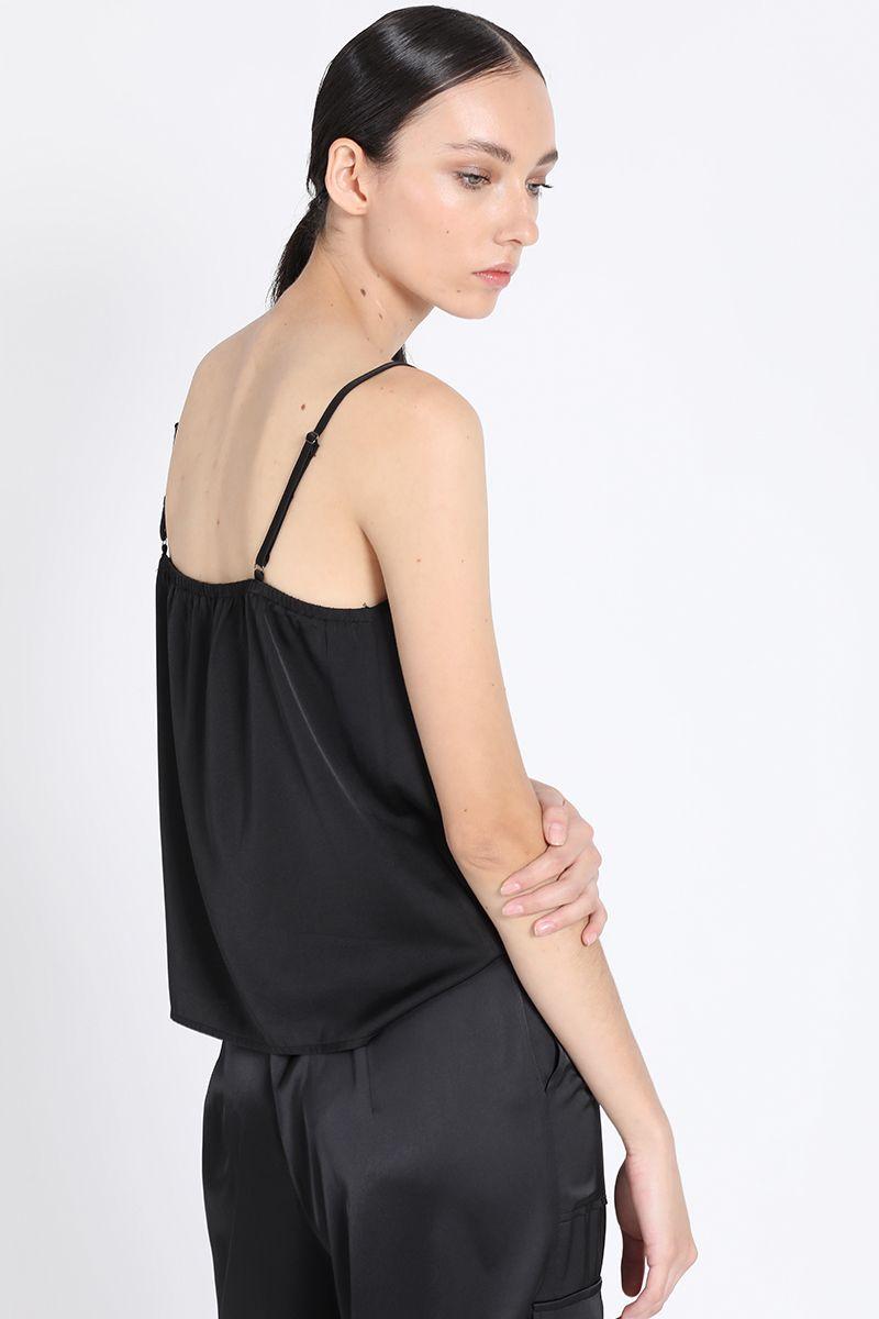 Top Lencero Con Encaje, Negro Liola-4