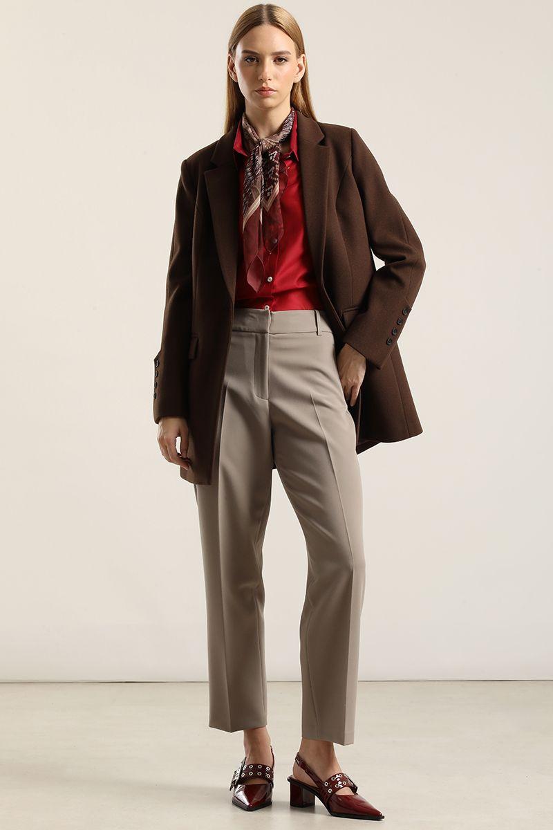 Blusa semi transparente, rojo Liola-5