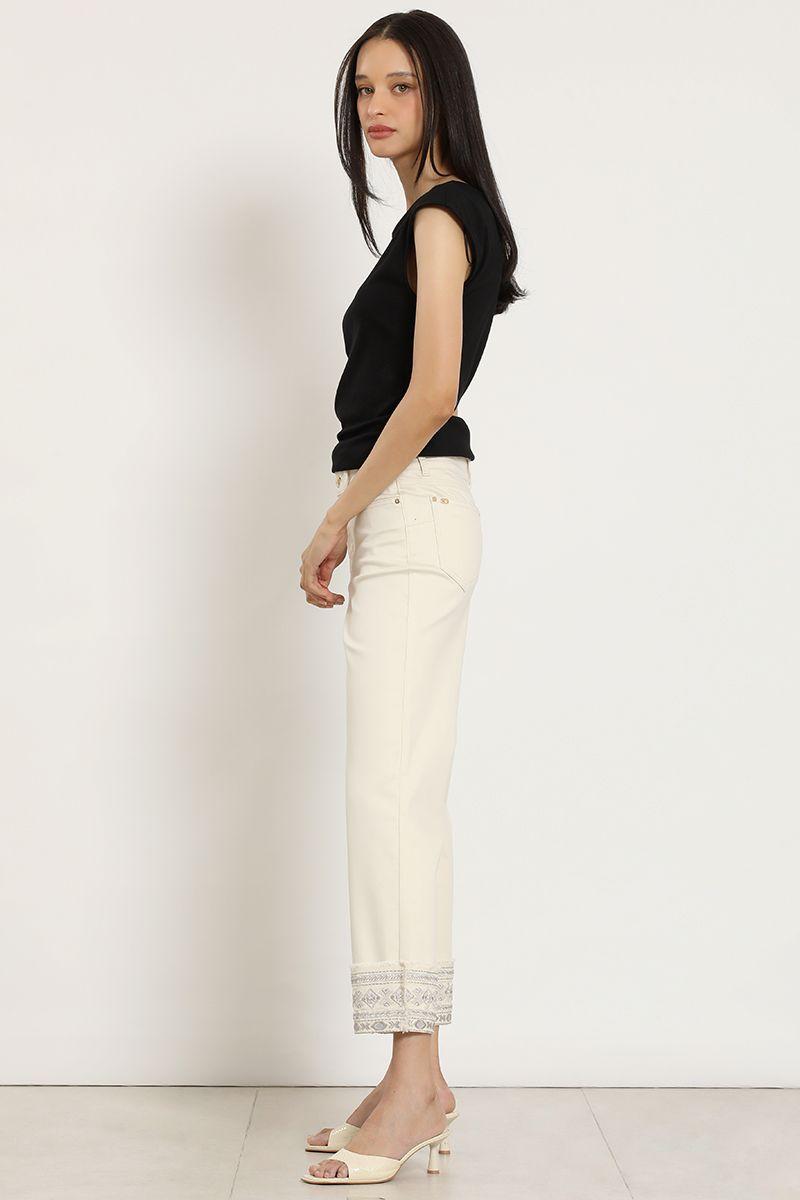 Jeans color slim, crudo Liola-1