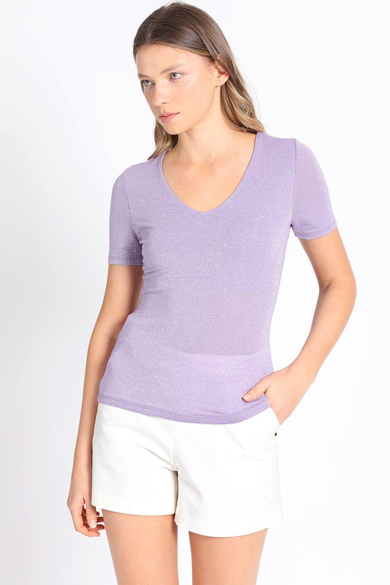 Polera Ajustada Lila Liola-5