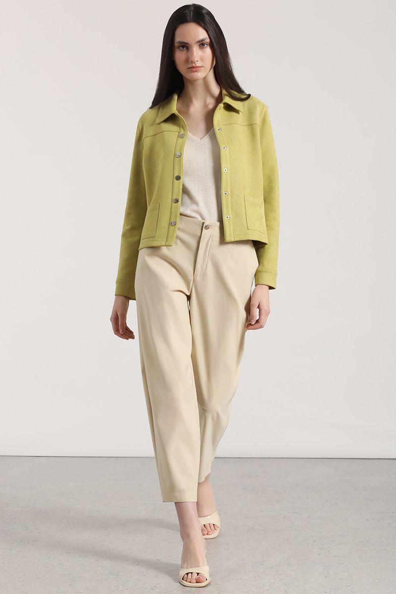 Pantalón balloon liola mujer beige-3
